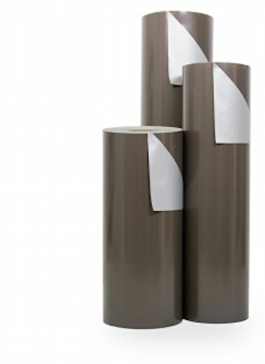 Cadeaupapier Taupe-Zilver - 30cm - 200m - 70gr | Winkelrol / Apparaatrol / Toonbankrol / Geschenkpapier / Kadopapier / Inpakpapier